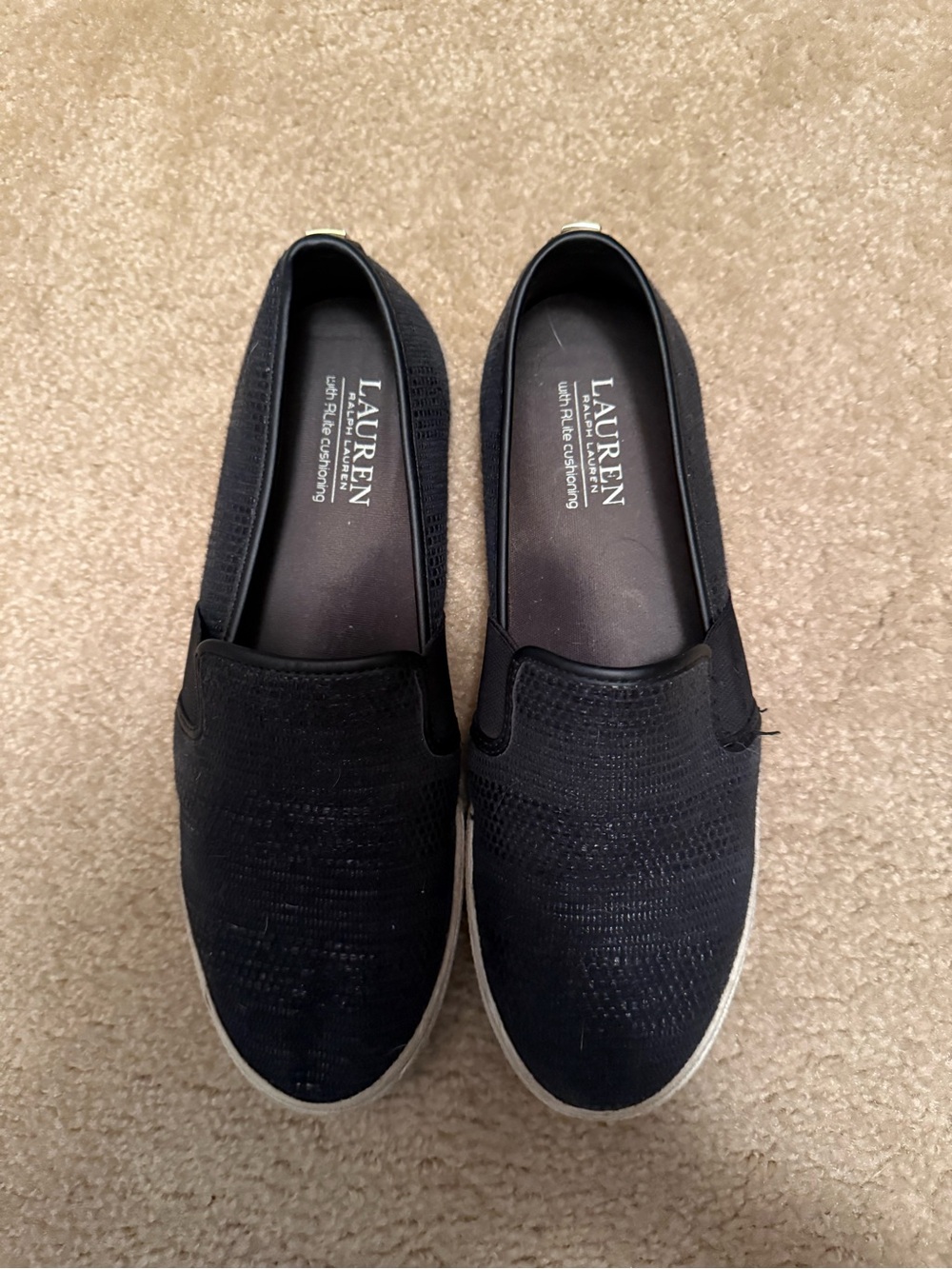 Lauren Ralph Lauren Slip-On Sneakers in Black